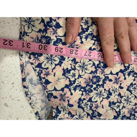 J. Crew slim fit organic cotton womens floral button up blouse L - Picture 5 of 10